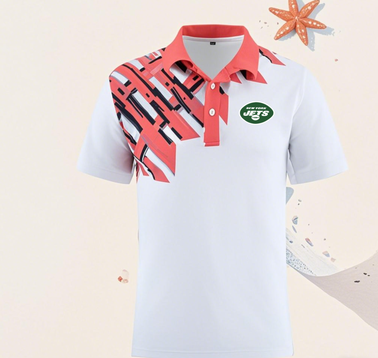 New York Jets white #32 Men 2025 NFL polo T shirt